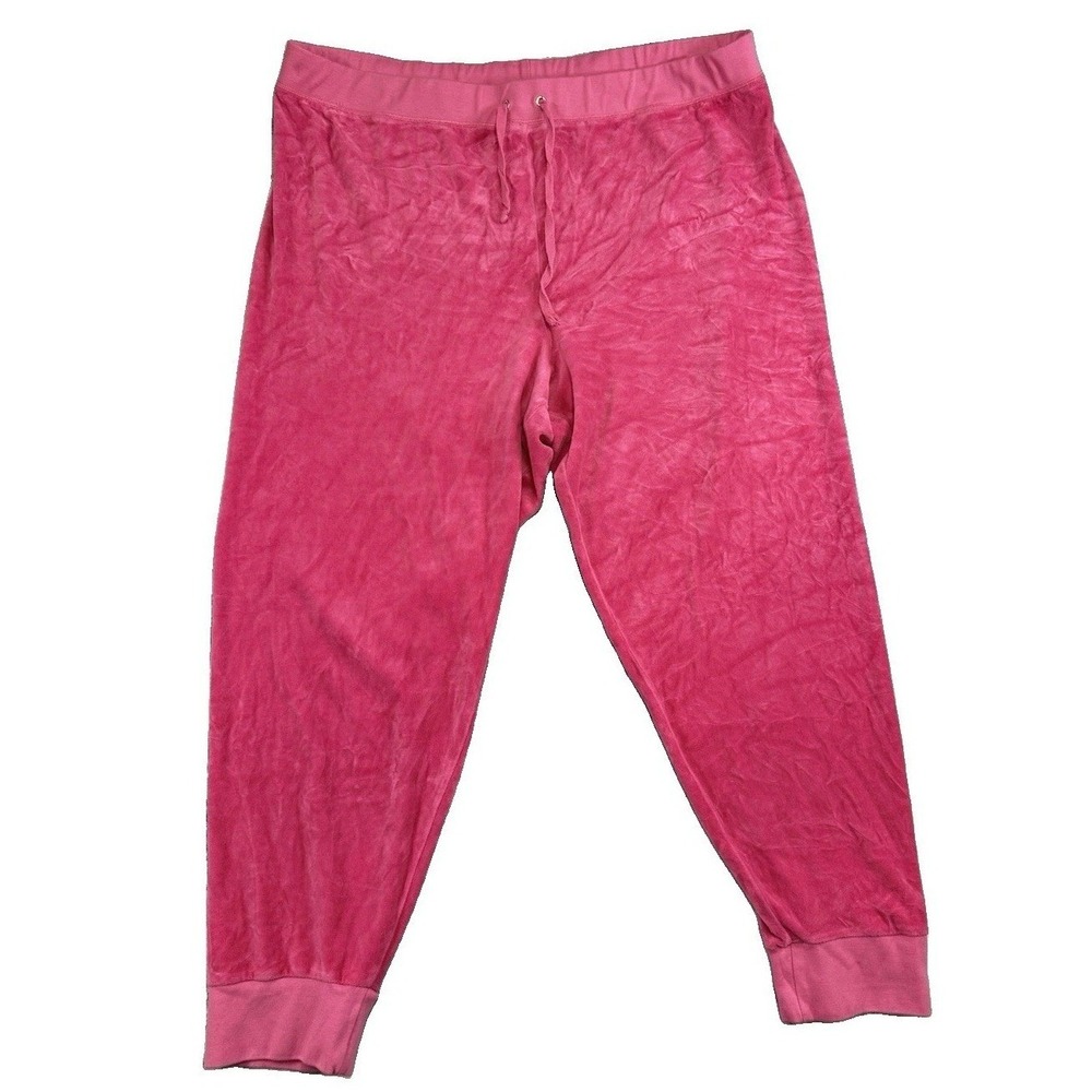 Juicy Couture Plus Size Hot Pink Velour Jogger Sweatpants Size 2x Y2K USA